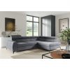 Ecksofa Claire mit Bettfunktion, Stauraum und beweglichen Kopfstützen