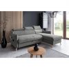 Ecksofa Henry aus Samt mit Bettfunktion