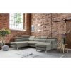 Ecksofa Henry aus Samt mit Bettfunktion