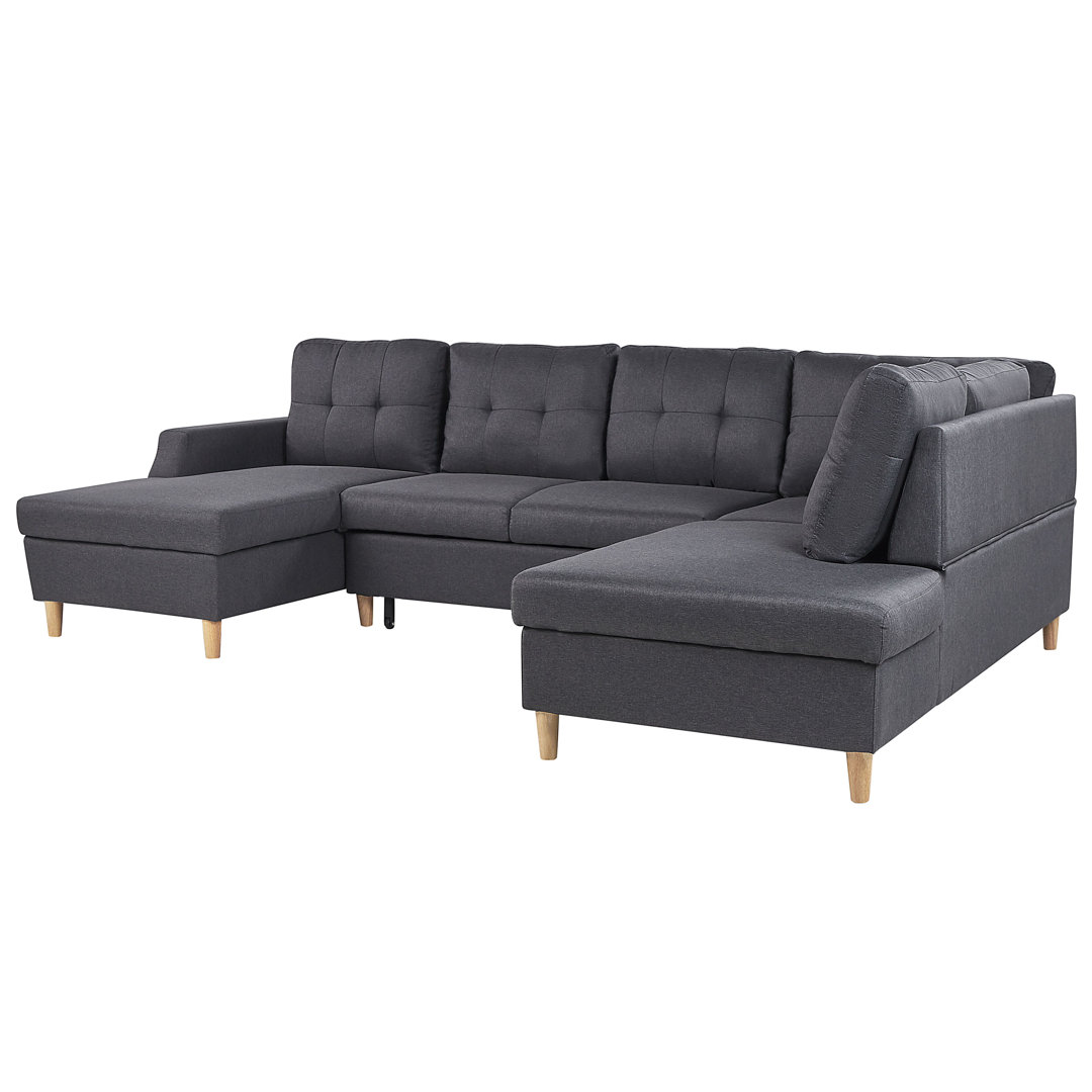 U-förmig Ecksofa Whitlow mit Bettfunktion